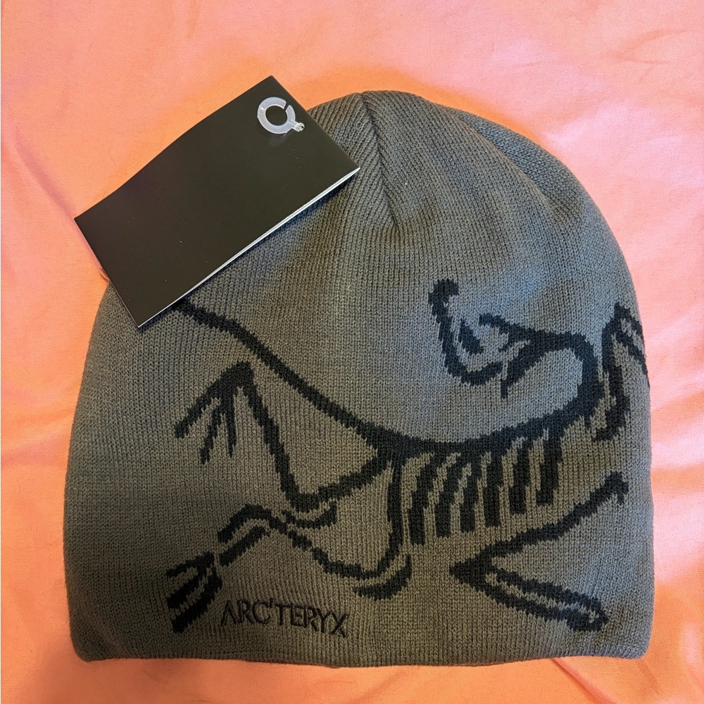 Arc'teryx Charcoal Beanie with Black Design